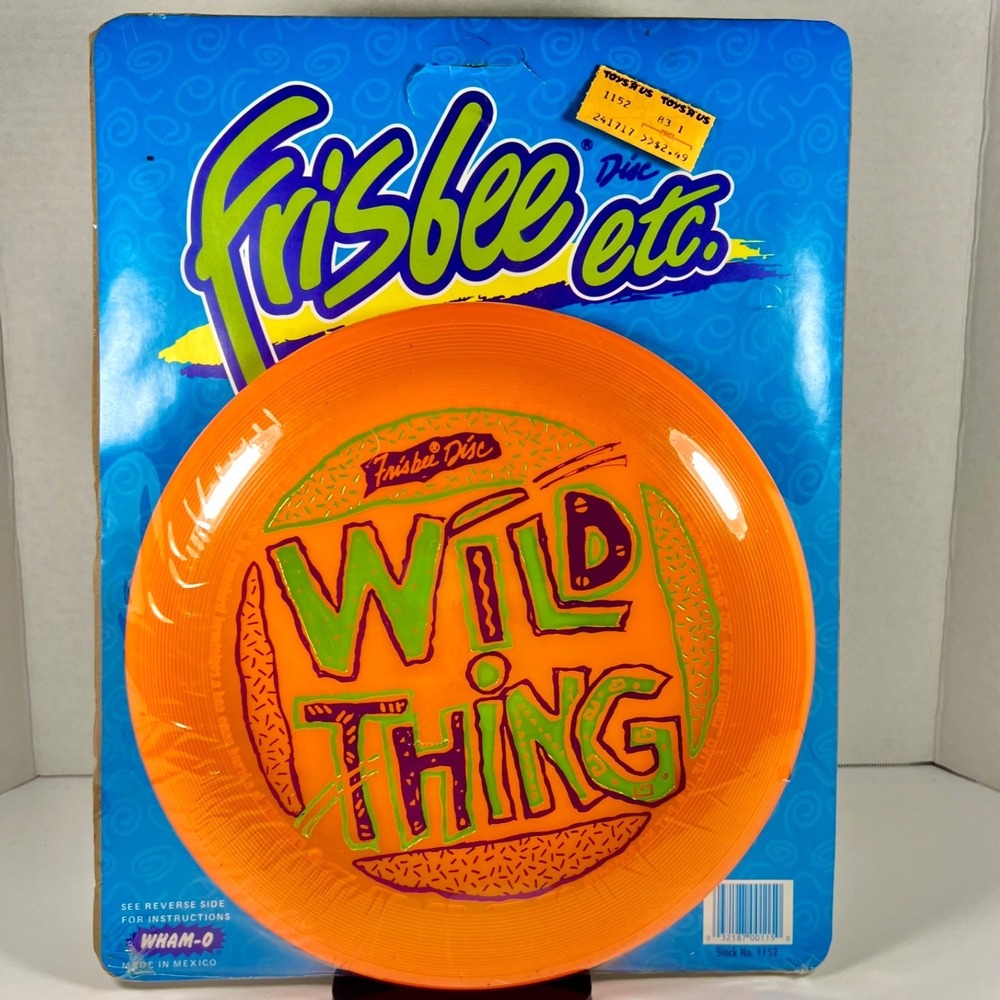 Vintage 90's WHAM-O Frisbee "Wild Thing"‎ Flying Disc Model 1152  NEW SEALED